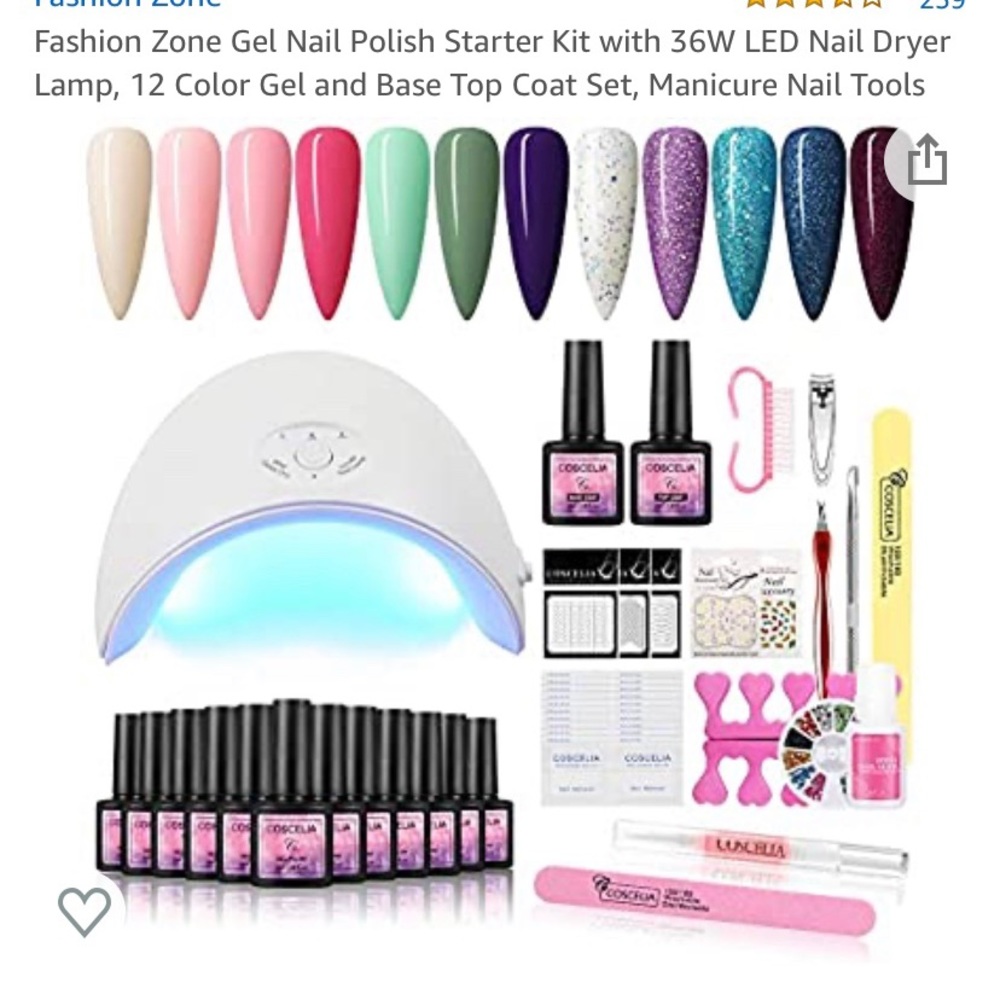 Coscelia gel manicure kit.